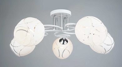 Люстра 3552/5 WT+CR Люстра 3552/5 WT+CR