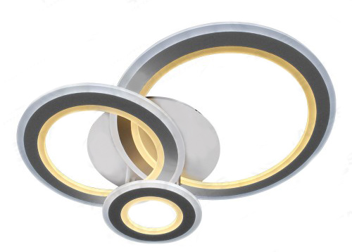 Люстра светодиодная "TRIPLEX ROUND" 108W R-700/600-WHITE/WHITE-220V-IP44 Люстра светодиодная "TRIPLEX ROUND" 108W R-700/600-WHITE/WHITE-220V-IP44