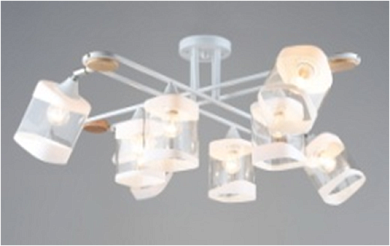 Люстра 5079/8 WT+WOOD Люстра 5079/8 WT+WOOD