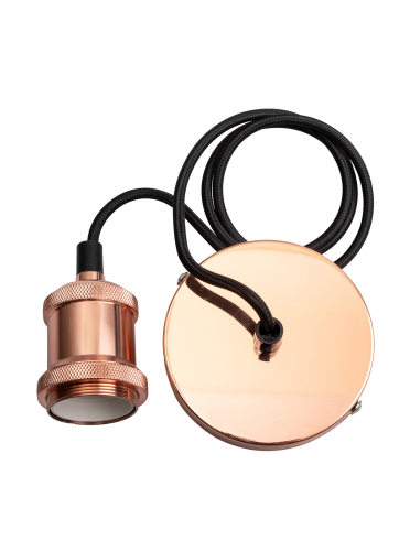 RETRO патрон с проводом PLC 01 Е27 1м Rose gold сн/пр RETRO патрон с проводом PLC 01 Е27 1м Rose gold сн/пр