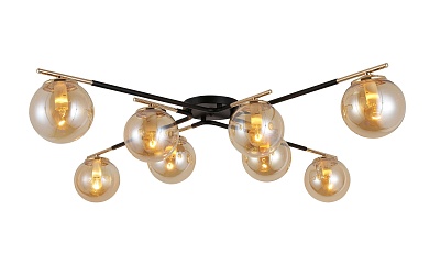 Люстра 06340/8 BLACK+GOLD Люстра 06340/8 BLACK+GOLD