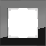 Веркель Рамка на 1 пост (черный/стекло) WL01-Frame-01