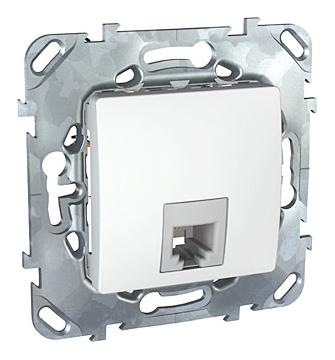 UNICA Розетка телефонная RJ11 бел MGU5.492.18ZD сн/пр UNICA Розетка телефонная RJ11 бел MGU5.492.18ZD сн/пр