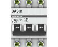 Автоматический выключатель EKF ВА 47-29 3P 4,5кА 40 А