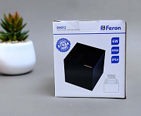 Настенный светодиодный светильник 2*3W 450Lm 3000K черный IP54 DH012