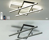 Люстра светодиодная "PALLA" 110W 3S-APP-500x460x80--WHITE/BLACK/CLEAR-220V-IP20