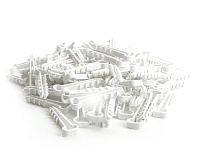 Дюбель-хомут (5-10 мм) для плоского кабеля белый (100 шт.) DCL01-05-10