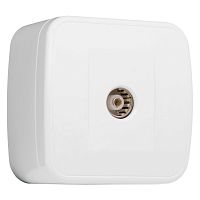 Розетка TV 1-местная 75Ом EKF EGA00-027-10 сн/пр