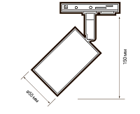 Трековый светильник PTR 26 GU10 SG(матовое золото) IP20 Jazzway