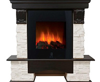 Портал Pietra Classic камень белый шпон венге