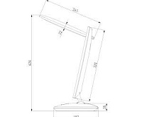 Настольная лампа saturnTL80930 белый сн/пр