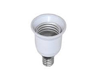 Патрон-переходник для ламп с цоколем Е27 на цоколь Е14 ПР14-27-К02 пластик. бел. ИЭК IEK EPR21-01-01-K01 сн/пр