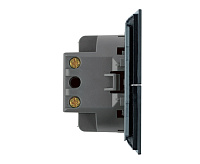 Мия Выключатель 2кл, черный бархат, RSW10-3104-05