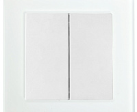 Катрин Выключатель 2-кл в сборе белый GLS10-7004-01