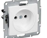 SEDNA Розетка 1-ная б/з бел SDN2900121