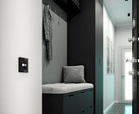 Веркель Датчик движения 500Вт, двухпроводный (черный матовый) W1155108