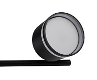 Светильник настенно-потолочный под лампу PCL 0704 4*GX53 BL черный IP20