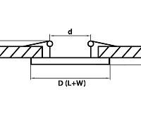 Светильник встраиваемый 070314 SPECCIO CYL 5W ХРОМ ПРОЗРАЧНЫЙ