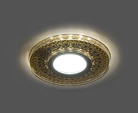 Светильник с подсветкой GU5.3 MR16 CD981 прозрачный золото