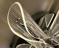 Люстра светодиодная "LUMI" 60W R-RC-500-106-CHROME/CLEAR-220-IP20