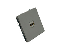 Эмили Розетка HDMI 2.0 Type A  платиново-серый, RST00-5118-10