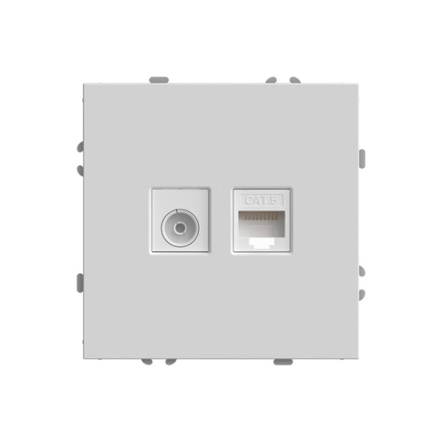 Эмили Розетка TV+RJ45, белый фарфор, RST00-5106-01 Эмили Розетка TV+RJ45, белый фарфор, RST00-5106-01