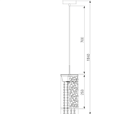 Подвесной светильник 1180/1 хром