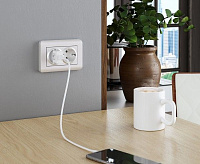 Веркель Розетка 2-ая с/з (перламутровый рифленый) WL13-SKG-02/W1172013 -IP20