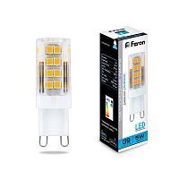 Лампа светодиодная  5W G9 6400K LB-432 (Feron)