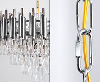 Люстра SANDRA 8хE14-480x905-CHROME/CRYSTAL-220-IP20