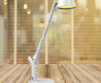 Настольная лампа TL-233W белый 9Вт, диммируемый с USB-выходом