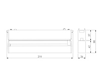 Flat Magnetic Трековый светильник 12W 4000K Insight черный 85091/01