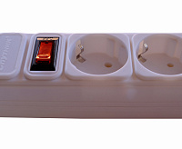 Сетевой фильтр SP-518 (1.8м 5 розеток) белый