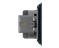 Мия Выключатель 1кл, черный бархат, RSW10-3103-05