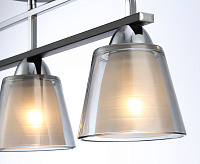 Люстра TR303235/3 BK/CH/SM/FR черный/хром/дымчатый/белый матовый E27*3 max 60W 550*120*250