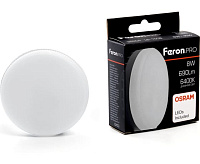 Лампа светодиодная  8W GX53 6400K LB-1508 (Feron PRO)