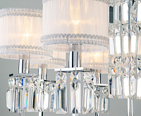 Люстра металл 10099/8 хром/прозрачный хрусталь сн/пр