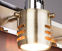 Спот - 23463/3 хром/античная бронза