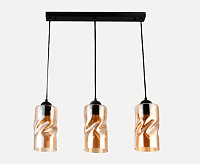 Подвесной светильник TR3556 BK/TI 40W черный/янтарь E27