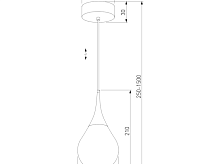 Подвесной LED светильник 50256/1 дымчатый