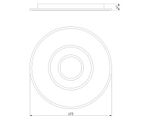 Потолочный светильник 90219/1 белый/серый