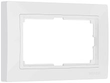 Веркель Рамка для двойной розетки (белый, basic) WL03-Frame-01-DBL-white