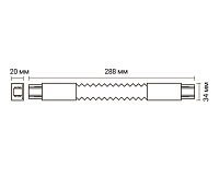 PTR CF-WH Коннектор гибкий белый Jazzway