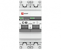 Автоматический выключатель EKF 2P 4,5kA ВА 47-63 40 А сн/пр