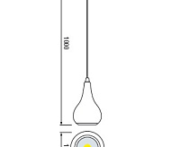 Светильник подвесной HL873L 10W Красный 6400К 220-240V COB LED NEW сн/пр