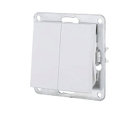 LK80 Переключатель 2-кл белый 841304-1