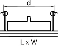 Светильник встраиваемый 011940 LEGA 16 QUA MR16 БЕЛЫЙ