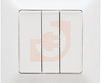 Valena LIFE Выключатель 3-кл с лиц панелью винт зажимы бел 752403