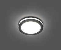 Светильник встраиваемый 7W 4000K черный AL600