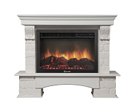 Портал Forte 25S камень белый шпон беленый дуб